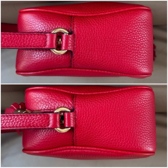 Certified Authentic Gucci Soho Disco Red Leather Tassel Crossbody Camera Bag COA - Picture 3 of 15